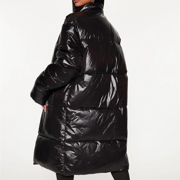 Oversized Long puffer jacket - Picture 1 of 3